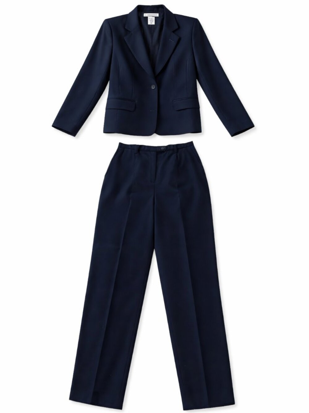 Classic Navy Women’s Blazer & Trousers Set - Tailored Suit - Picture 2 of 15